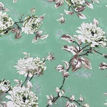 Floral Fundo Turquesa