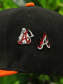 1/2Pcs Golf Cap Clip With Simple Metal New Cartoon Pin, Fun Decorative Pin, Golf Cap Badge, Baseball Cap Decoration, Creative Horror Ghost, Gift For Friends