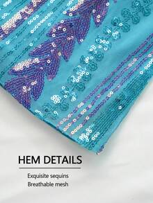 Elegancka damska sukienka z cekinami i dekoltem w serek, typu spaghetti, syrenka, na wieczorne przyjęcie