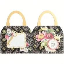 1 件套盒装切割刀模具蚀刻工艺 DIY 碳钢模具贺卡制作剪贴簿模板 - 銀色 - 查看 7