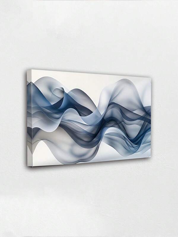 لوحة جدارية على قماش بتصميم فني حديث مجسم بنمط الموجة المعاصر، لوحة طبيعية إطارها من الخشب المتين، بتقنية الطلاء الشمعي، على سطح قماشي، للاستخدام الداخلي/الخارجي، مثالية لديكور المنزل والمكتب والغرفة المعيشة