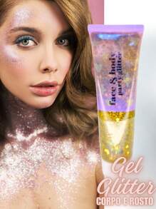 Tesouro direto Import Glitter Gel For Face And Body - 7 Bright Colors! - 金色 - 查看 1