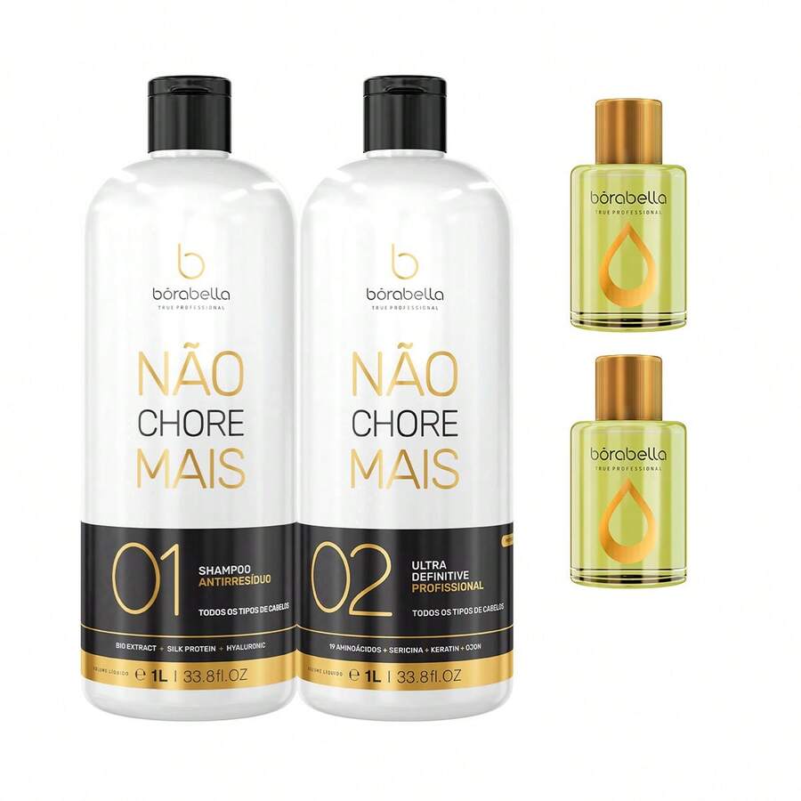 Borabella Kit Don't Cry Anymore Shp/Prog 1L + 2 Argan Oils 7ml - 白色 - 查看 1