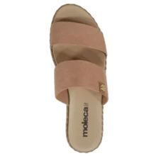 Moleca Comfortable Suede Sandal - 駝色 - 查看 3