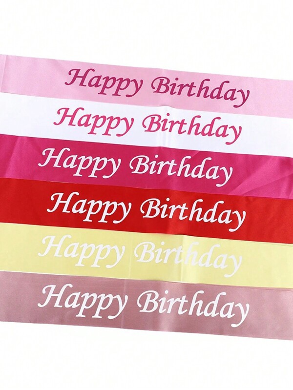 Happy Birthday Letter Print Party Shoulder Strap For Decoration And Accessory,Christmas