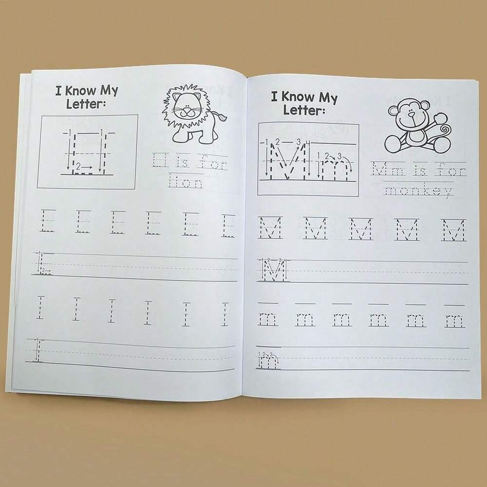 Lachilly 36 Pages Trace ABC Letters & Numbers Tracing Practice Workbook