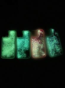 Luminous Glitter Bling IPhone 11 12 13 14 15 16 Series Phone Case