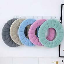 Toilet Seat Cover Sanitary Pad Cover Flexible Comfortable Washable Bathroom Snel - 藍色XL3975 - 查看 1