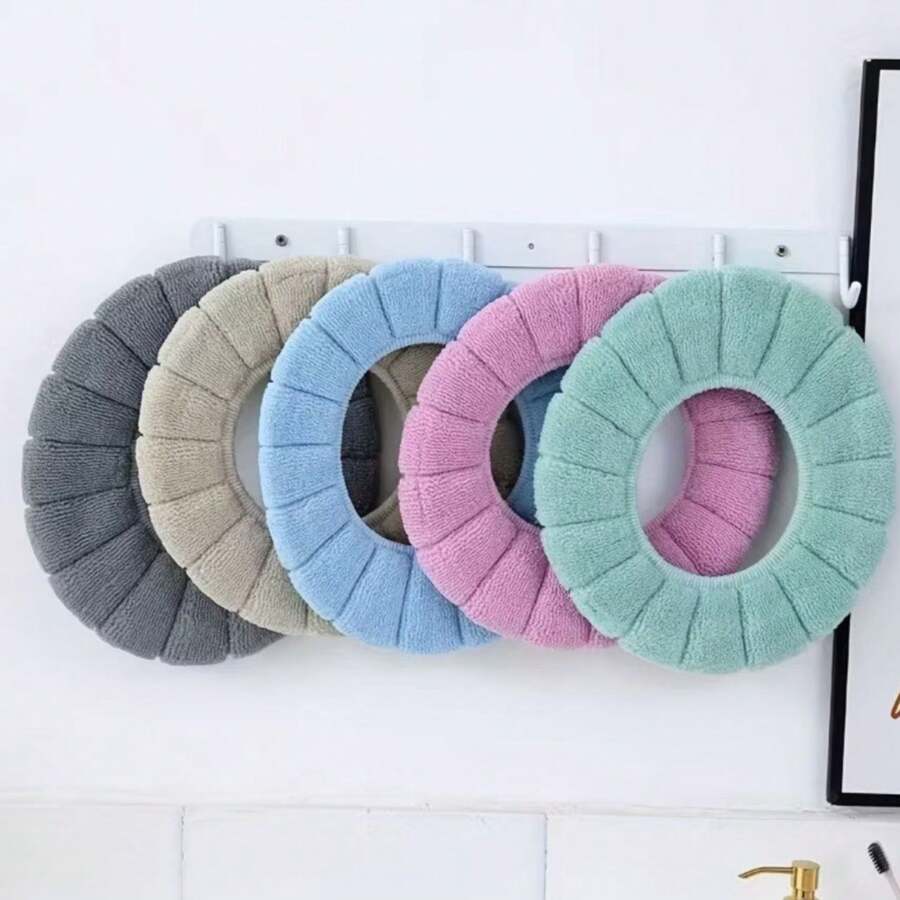 Toilet Seat Cover Sanitary Pad Cover Flexible Comfortable Washable Bathroom Snel - 藍色XL3975 - 查看 1