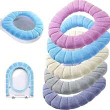 Toilet Seat Cover Sanitary Pad Cover Flexible Comfortable Washable Bathroom Snel - 藍色XL3975 - 查看 3