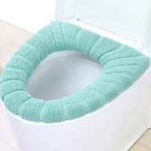 Toilet Seat Cover Sanitary Pad Cover Flexible Comfortable Washable Bathroom Snel - 藍色XL3975 - 查看 6