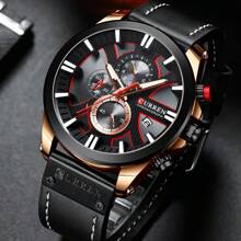 Relógio de Pulso Masculino CURREN Cronógrafo com Função de Data Automática, Marca de Luxo Superior, À Prova D'Água, Original, Moda Esportiva Militar do Exército, Quartzo, Presente Masculino 8346