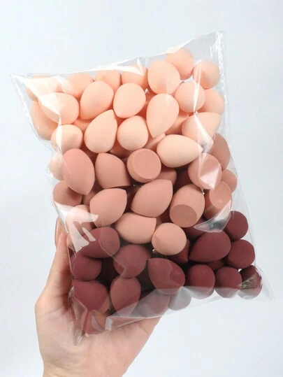 迷你化妆海绵套装，15/30/60个装，粉底美妆蛋，适用于液体、膏状和粉状产品，多色化妆粉扑，不含乳胶，干湿两用，适合所有肤质，可用于化妆、家居装饰、梳妆台、旅行、卧室等场合，是化妆的理想之选。产品标签：粉扑、美妆蛋、散粉扑、化妆海绵、圣诞礼物、化妆工具、便宜好物、礼品、女士礼品、圣诞礼物、赠品、旅行必备。