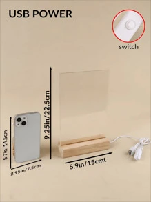 1 pieza Luz nocturna LED de música personalizada, Placa LED de música personalizada, Lámpara LED personalizada con imagen y base de madera, Placa de acrílico personalizada con canción, Lámpara de foto y música personalizada, Placa de música como regalo para el Día de San Valentín, aniversarios, bodas, Día de la Madre, cumpleaños, Día del Niño, Día del Padre, graduación, inauguración de casa, escuela, oficina, hogar