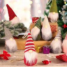 3 件套节日无脸娃娃装饰套装 - 具有独特面部表情的可爱树装饰，适合节日和新年家居装饰、圣诞树装饰品，非常适合室内和室外装饰 - 無臉娃娃 - 查看 10