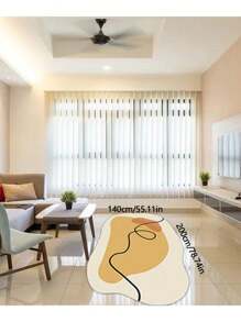 High Quality Upgraded Geometric Line Imitation Cashmere Soft Cream Cloud-Shaped Carpet, Suitable For Living Room, Bedroom, Bedside, Sofa, Tea Table, Stores (Clothing, Beauty, Nail, Eyelash) And Hotels. Available In Yellow, White, Purple, Green, Yellow, Pink, Blue. Asymmetrical Sizes May Have 1-5cm Deviations.