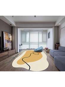 High Quality Upgraded Geometric Line Imitation Cashmere Soft Cream Cloud-Shaped Carpet, Suitable For Living Room, Bedroom, Bedside, Sofa, Tea Table, Stores (Clothing, Beauty, Nail, Eyelash) And Hotels. Available In Yellow, White, Purple, Green, Yellow, Pink, Blue. Asymmetrical Sizes May Have 1-5cm Deviations.