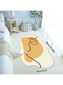 High Quality Upgraded Geometric Line Imitation Cashmere Soft Cream Cloud-Shaped Carpet, Suitable For Living Room, Bedroom, Bedside, Sofa, Tea Table, Stores (Clothing, Beauty, Nail, Eyelash) And Hotels. Available In Yellow, White, Purple, Green, Yellow, Pink, Blue. Asymmetrical Sizes May Have 1-5cm Deviations.
