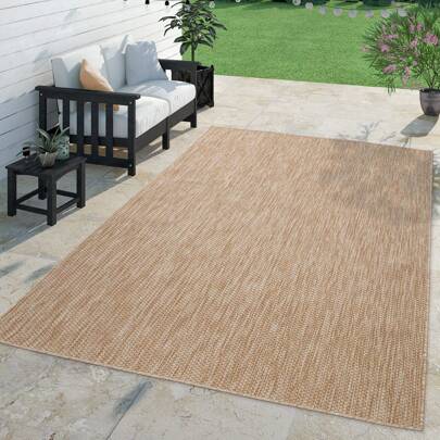 Solid Outdoor Rug Venedig Mottled Color