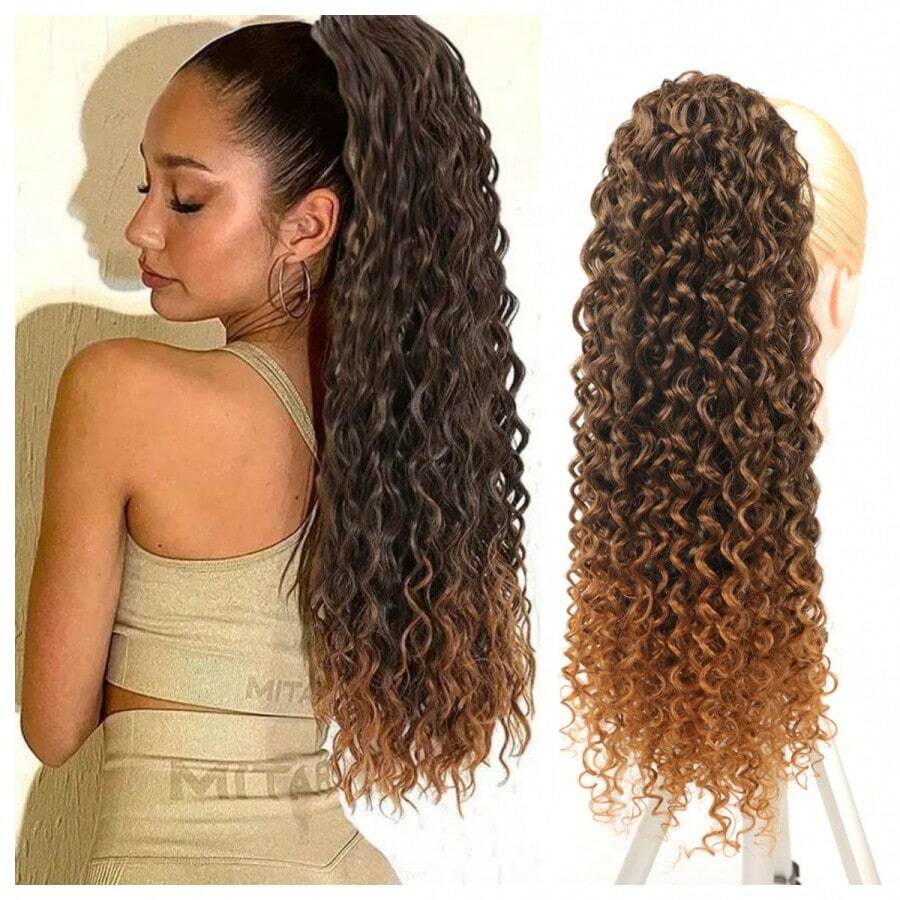 OPEN CURLY PONYTAIL 70cm OLGA FASHION CLASSIC - 漸層 - 查看 1