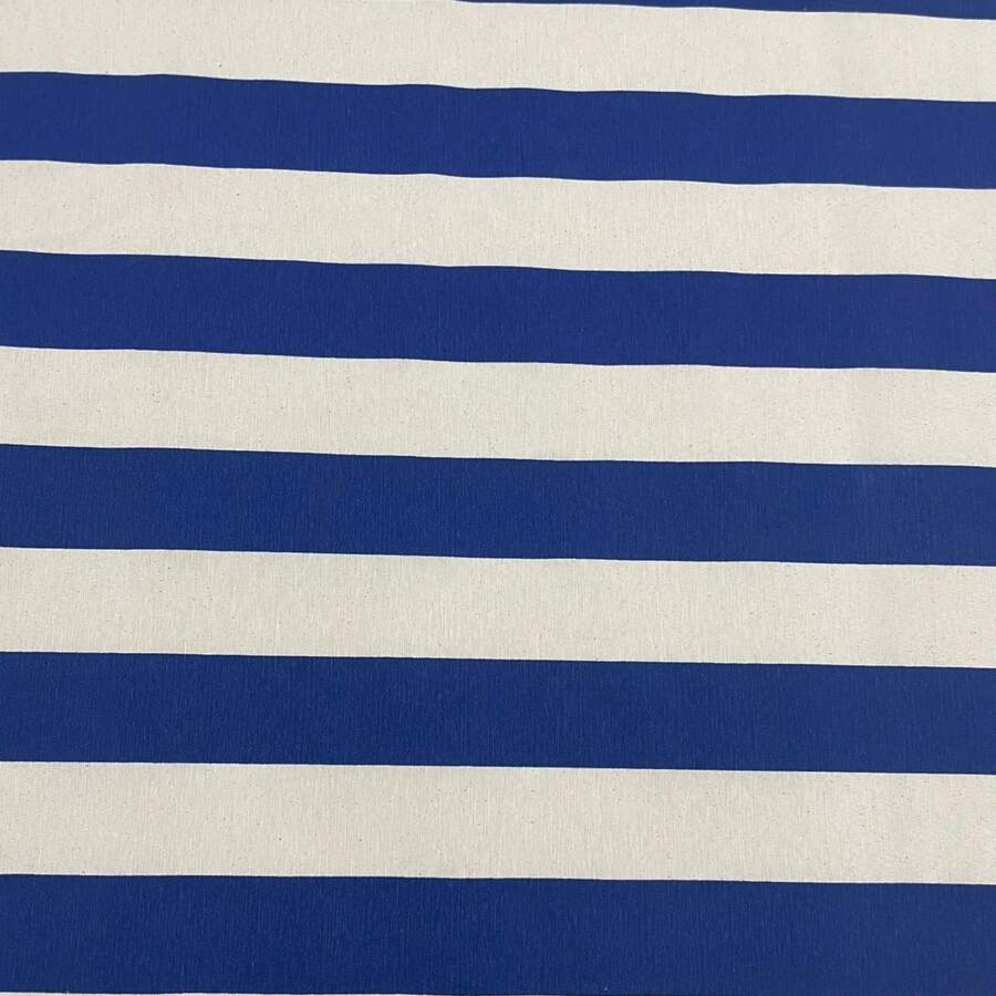 Acqua Decor Waterproof Fabric 1.40m Wide Sofa Cover, Cushion Cover - Listrado Azul e Branco - 查看 1