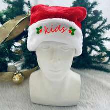 1 pezzo Cappello di Natale in peluche, cappello di Babbo Natale in pelliccia corta di alta qualità, miglior regalo per la decorazione natalizia
