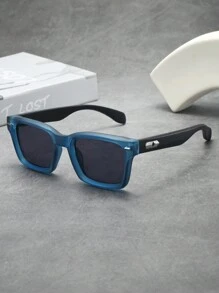 Blue Frame Black and Gray Film