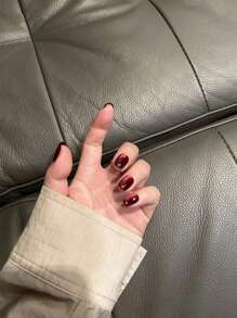 MISS SHAKA 2024秋冬季网络红人爆款猫眼胶，新款白色配红色玻璃珠，猫眼胶指甲油，美甲沙龙特供美甲 - 彩色 - 查看 5