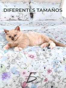 4 Piece Sheet Set Including One Flat Sheet, One Flat Sheet, And Two Pillowcases - Multicolor - View 4