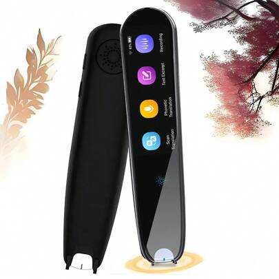 Portable Intelligent On-Line Voice Translator Pen - Instant Language Translation, Multifunctional Scanning Translator - Black International Edition For Travel And Business, Language Learning, School, Library -Compact, Lightweight, Easy-To-Use