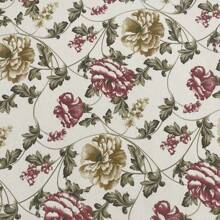 Acqua Decor Waterproof Fabric 1.40m Wide Sofa Cover, Cushion Cover - Floral Marsala Bege - 查看 1