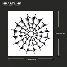 INKARTLINK Revolutionary Tattoo Technology - Semi-Permanent Tattoos, Spider Web, Realistic Tattoos, Heart Tattoos, Temporary Tattoos, Waterproof, Authentic Tattoo Appearance, Niche Designs, Fruit Tattoos, Plant Tattoos - Black - View 4