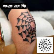 INKARTLINK Revolutionary Tattoo Technology - Semi-Permanent Tattoos, Spider Web, Realistic Tattoos, Heart Tattoos, Temporary Tattoos, Waterproof, Authentic Tattoo Appearance, Niche Designs, Fruit Tattoos, Plant Tattoos - Black - View 2
