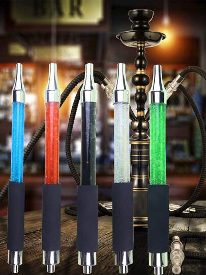 1 件 Ice Crack 精致水烟冰嘴尖软管彩虹水烟管软管水烟水烟管适用于水烟配件（多色）（有关工艺问题，请参阅详细图表）