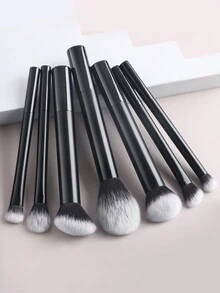 Bộ 7 cọ trang điểm chuyên nghiệp lông mềm dài cổ điển màu đen - Cọ đánh phấn, cọ tạo khối, cọ tán phấn, bộ cọ, bộ cọ trang điểm, bộ cọ trang điểm, bộ trang điểm hoàn chỉnh, bộ cọ trang điểm, bộ trang điểm hoàn chỉnh, bộ cọ, bộ cọ trang điểm, bộ quà tặng trang điểm, bộ - màu đen - Xem 4