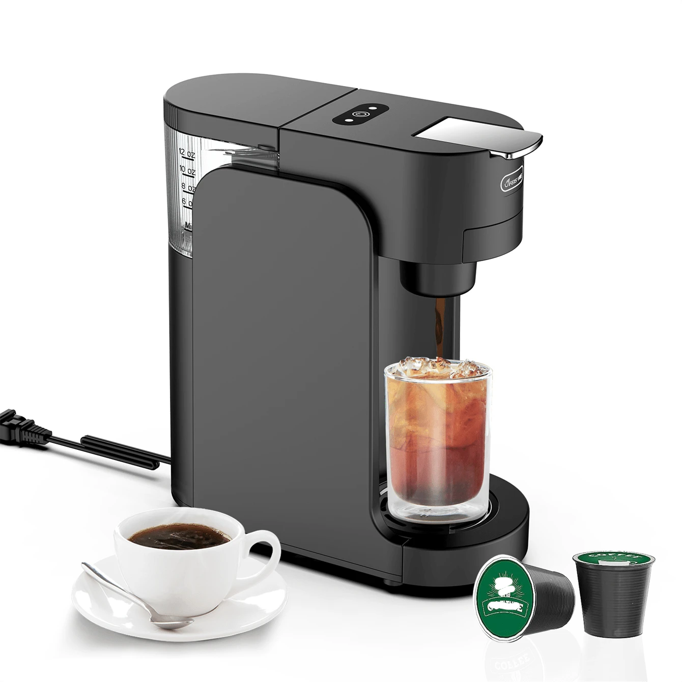 Coffee Maker 4In1 Capsule Coffee Machine Fully Automatic Small Size