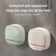 1pc Thicker Soap Dish Draining Soap Holder, Large Size For Bathroom Home Use, Cute Soap Box Back To School - Multicolor - View 7