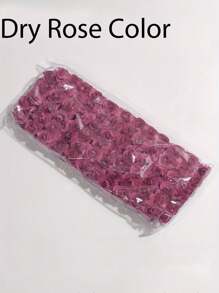 144 件头包人造迷你玫瑰纸花 - 12 束,每束 144 朵,非常适合 DIY 花环、婚礼礼物、家居装饰、圣诞节、母亲节、毕业典礼、丰收节、冬季 - 多功能装饰人造玫瑰,适用于工艺品和庆祝活动 - 144pcs - 查看 10