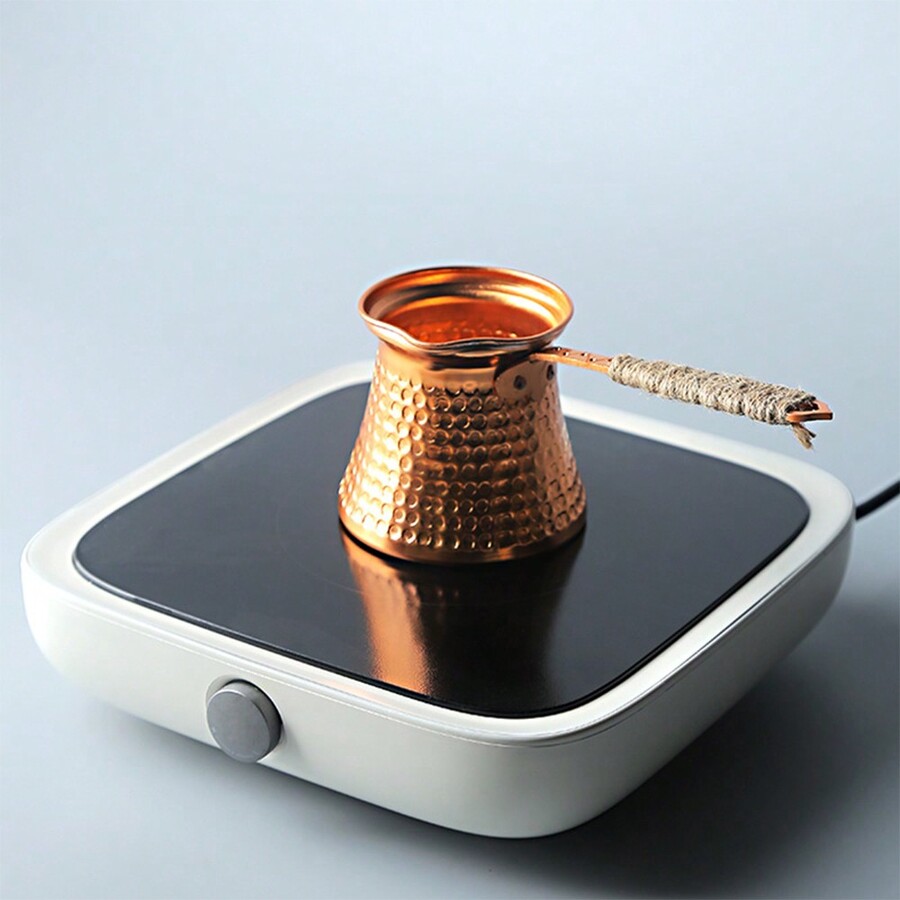 1pc, Turkish Pattern Copper Cast Coffee Pot Handmade Copper Coffee