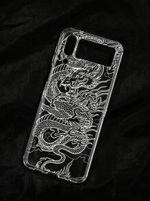 TPU Dragon Element Chinese Dragon Pattern Transparent Phone Case, Transparent TPU Anti-Drop Full Edge, Retro National Style Suitable For Daily And Streetwear, Compatible With IPhone & Galaxy, Compatible With IPhone 17 / 17 Air / 17 Pro / 17 Pro Max, Cover Compatible With IPhone & Galaxy Protective Shell, Compatible With IPhone 16E/13/14/15 Promax/16, Galaxy A26/A17 Case, Cover For S26/S26 PLUS/S26 Ultra Spring Birthday Gift - Multicolor - View 9