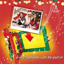 Đồ trang trí Giáng sinh theo chủ đề Giáng sinh sáng tạo: 1 khung ảnh khối xây dựng Giáng sinh, Bộ lắp ráp khối Giáng sinh, Ghi lại khoảnh khắc ngày lễ, Nhiều yếu tố Giáng sinh, Tạo niềm vui lễ hội, Khung kỷ niệm quý giá, Quà tặng ngày lễ tùy chỉnh cho thanh thiếu niên và người lớn, Quà tặng Giáng sinh/ngày lễ (Màu ngẫu nhiên) - Nhiều màu - Xem 3