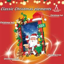 Đồ trang trí Giáng sinh theo chủ đề Giáng sinh sáng tạo: 1 khung ảnh khối xây dựng Giáng sinh, Bộ lắp ráp khối Giáng sinh, Ghi lại khoảnh khắc ngày lễ, Nhiều yếu tố Giáng sinh, Tạo niềm vui lễ hội, Khung kỷ niệm quý giá, Quà tặng ngày lễ tùy chỉnh cho thanh thiếu niên và người lớn, Quà tặng Giáng sinh/ngày lễ (Màu ngẫu nhiên) - Nhiều màu - Xem 5