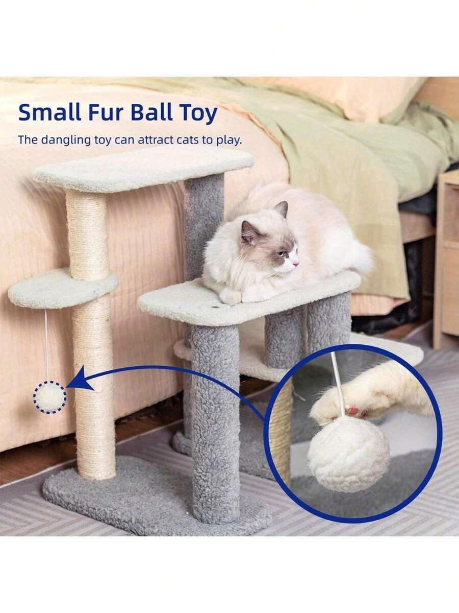 Cat Scratching Post Pet Steps For High Beds And Couch, HighStrength