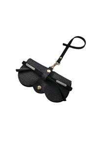 定制个性化荔枝浮雕眼镜盒，配有可爱的悬挂式 PU 皮革太阳镜、老花镜收纳袋、便携式旅行眼镜架、女士简约眼镜袋、周年纪念礼物、生日礼物、母亲节礼物、父亲节礼物、最好的朋友礼物、送给妈妈/爸爸的礼物、送给她/他的礼物、送给女朋友/男朋友/朋友的礼物