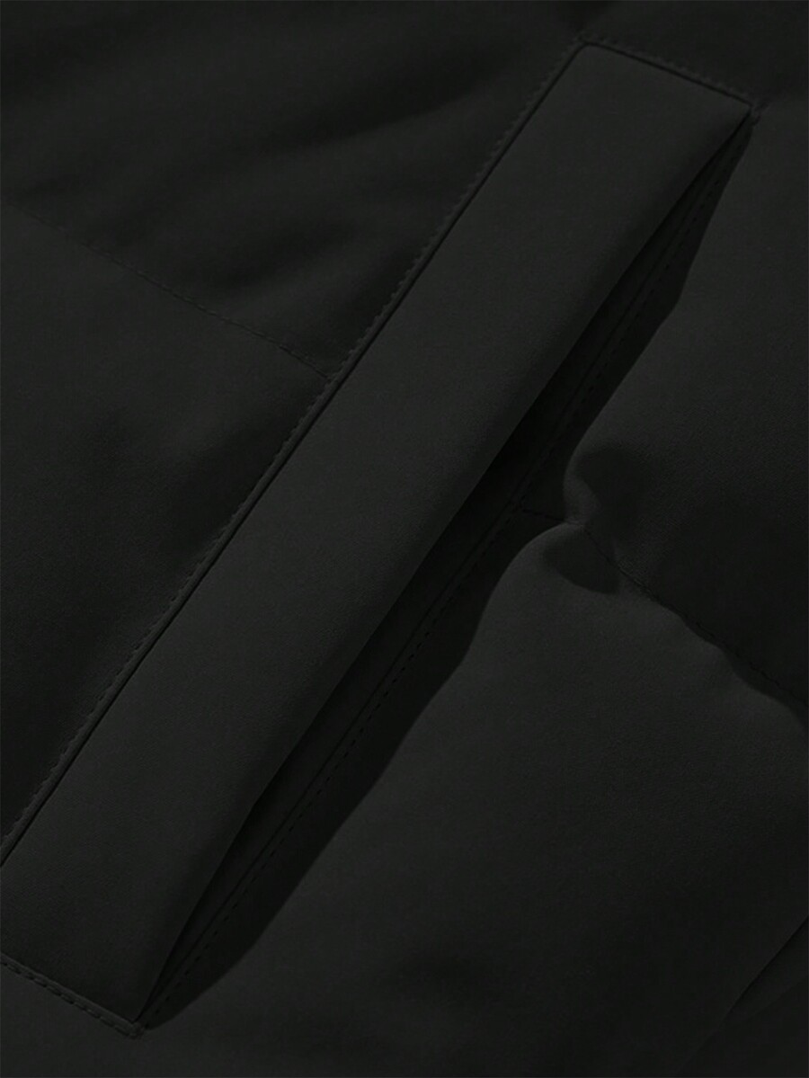 Men's CottonPadded Standing Collar Jacket, Warm And Without Hood