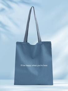 Halloween, Giáng sinh, Túi xách, Túi xách nữ, Túi tote, Túi đeo vai, Túi đeo vai nữ, Túi tote nữ, Túi nữ màu trơn, Dung tích lớn, Quà tặng, Tự làm, Quà sinh nhật, Du lịch, Trường học, Đi làm, Halloween, Giáng sinh, Giáng sinh - Màu xanh lam - Xem 4