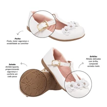 Kit 2 Items Combination White Shoes And Party Socks For Girls - Xem 6