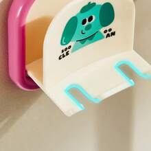 1/4pcs 多巴胺 可爱牙刷收纳架 马卡龙色 壁挂式 无需打孔 浴室电动牙刷收纳架 浴室壁架 自粘式，无需用电 耐用塑料材质，易于安装，适合家庭浴室使用 - 彩色 - 查看 4