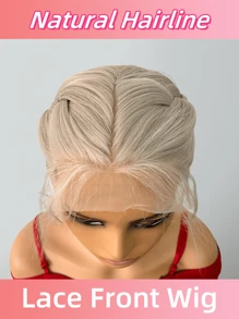 Silver Grey Braided Synthetic Lace Front Wig For Women Natural Black Braided Wig 13*3 HD Transparent Lace Front Wigs With Baby Hair Heat Resistant Synthetic Wigs For Daily Party Cosplay Halloween Christmas 180% Density Glueless 24 Inches Braided Wig - silver grey - View 6