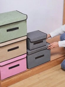 3 cái/2 cái/1 cái Giỏ đựng đồ bằng vải không dệt dung tích lớn có thể gấp lại được Hộp đựng đồ gia dụng đa chức năng & Hộp đựng đồ dùng bằng vải có thể gấp lại được Hộp đựng đồ có nắp đậy dung tích lớn Hộp cỡ lớn bằng vải gia dụng có thể gấp lại được Hộp đựng đồ chống bụi quần jean ký túc xá Thùng đựng đồ len quần áo bẩn trong phòng ngủ Giỏ đựng đồ giặt quần áo bẩn Bộ đồ gia dụng chăn mền - Nhiều màu - Xem 8